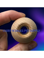 Chirp N Dales Wood Bead, High Gloss, Naturally Polished 1",   5/16" Pre Drilled Hole