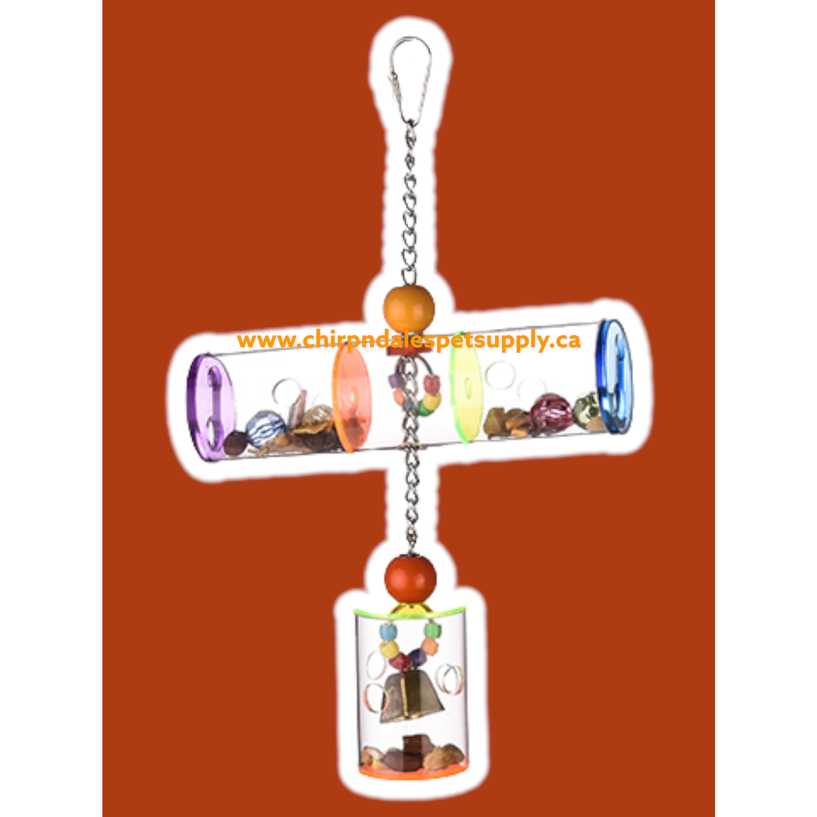 Kings Cages Kings Cages Three Sectional Foraging Hanging Station with Bell