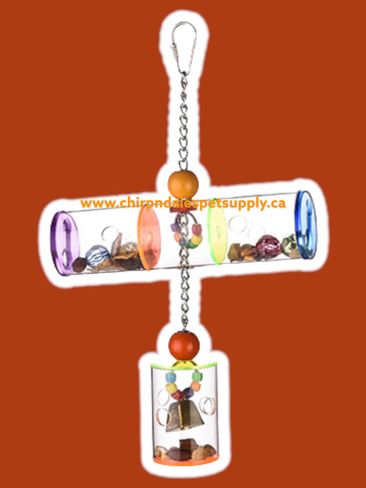 Kings Cages Kings Cages Three Sectional Foraging Hanging Station with Bell