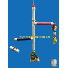 Kings Cages Kings Cages  Swinging PVC  Perch with Plastic Pipe