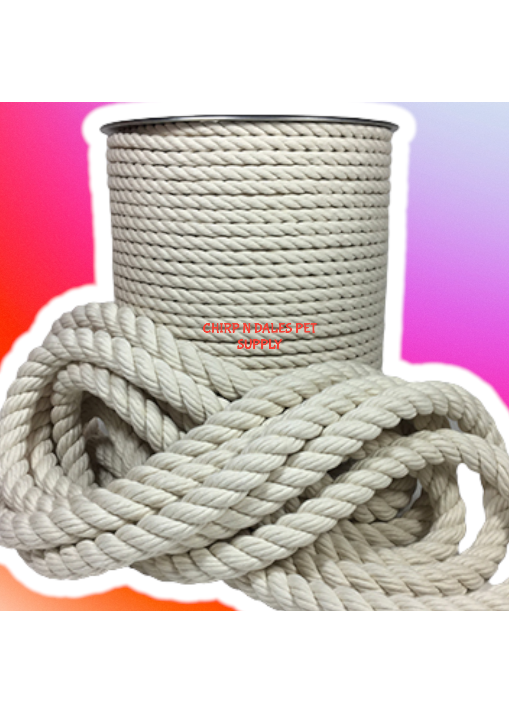 100% Cotton 3 Strand Rope 