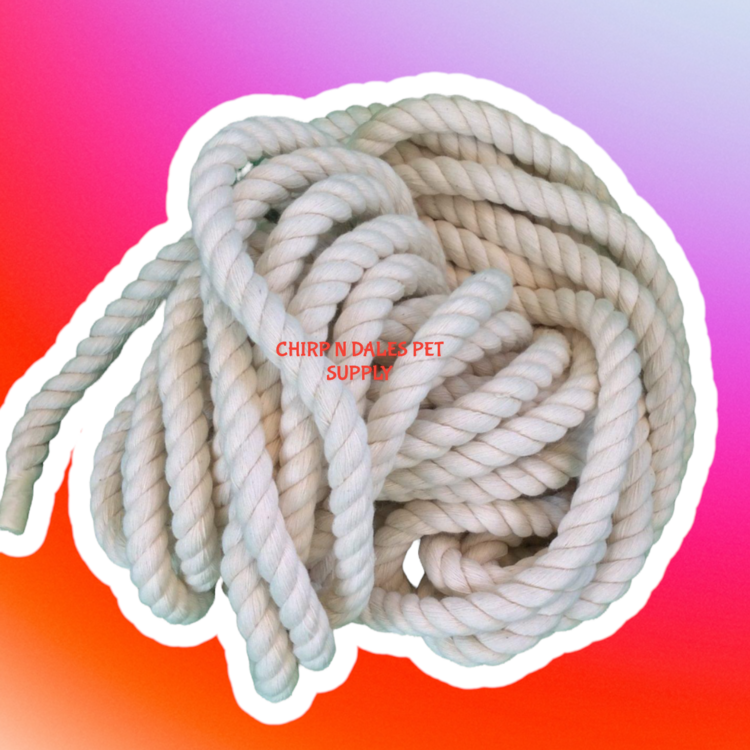 Chirp N Dales 100% Cotton 3 Strand Rope 1" (per foot)