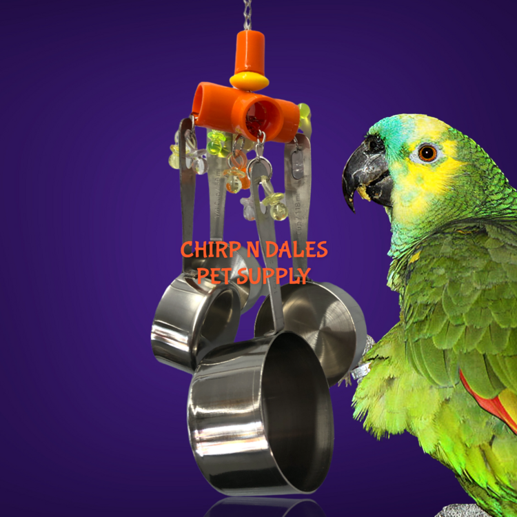 Bonkers Bonkers Pots N Pans Bird Toy for Parrots – Interactive Noise and Enrichment Toy