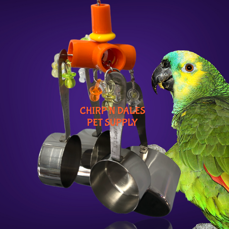 Bonkers Bonkers Pots N Pans Bird Toy for Parrots – Interactive Noise and Enrichment Toy