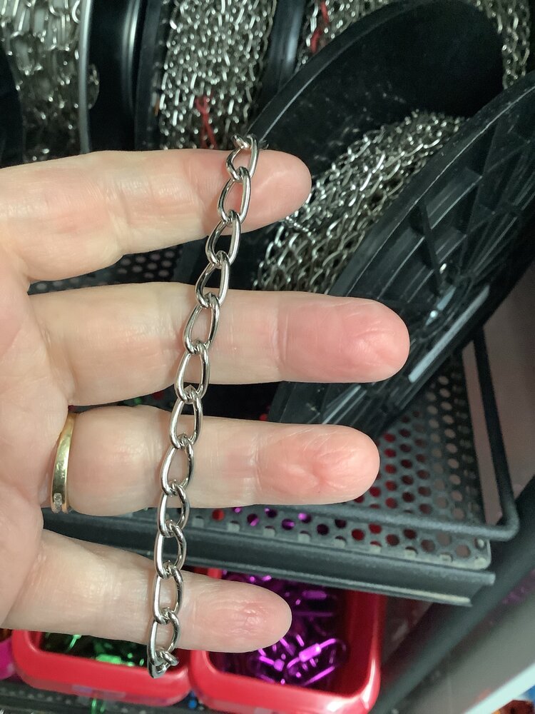 Chirp N Dales Long Link Stainless Steel Welded Chain 1.6MM per Foot