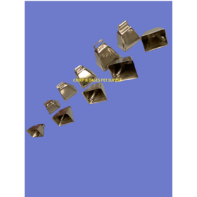 Chirp N Dales Nickel Plated Non Toxic Flat Eye Cow  Bell