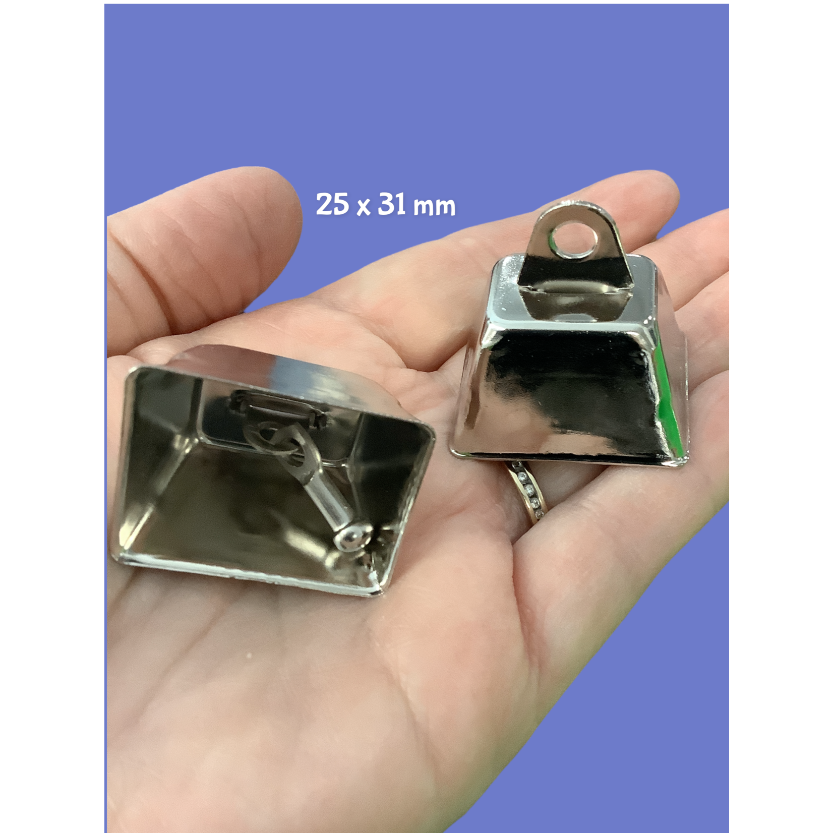 Chirp N Dales Nickel Plated Non Toxic Round Eye Cow  Bell