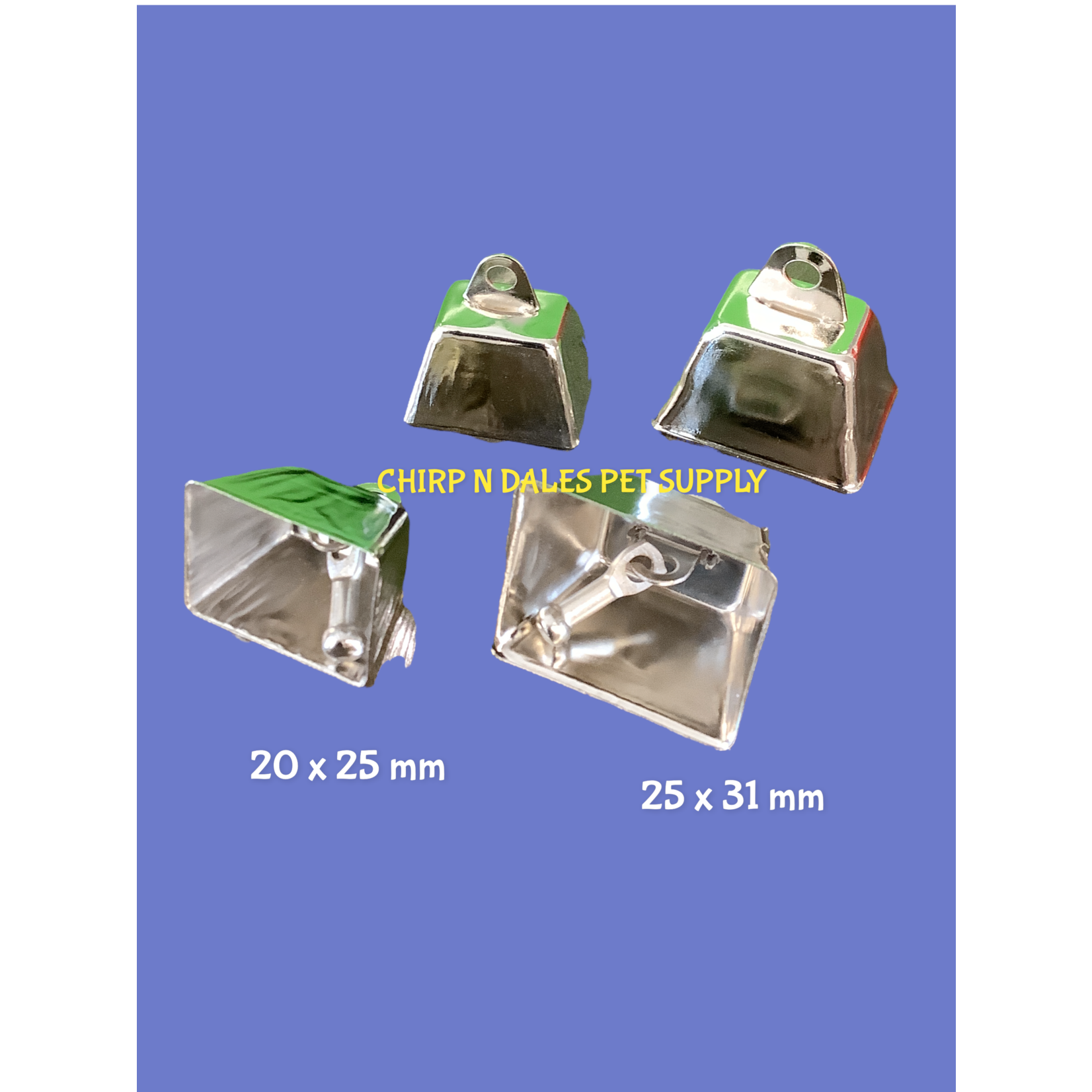 Chirp N Dales Nickel Plated Non Toxic Round Eye Cow  Bell