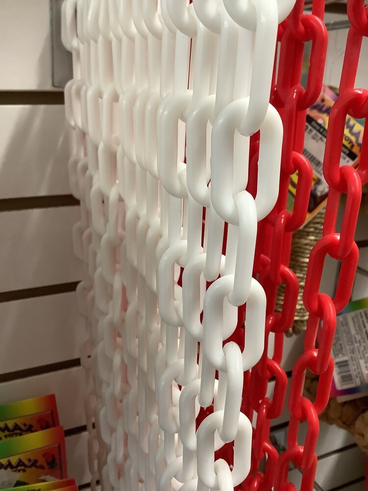 Chirp N Dales Plastic Chain  1/4" X 1.5" X 20" White