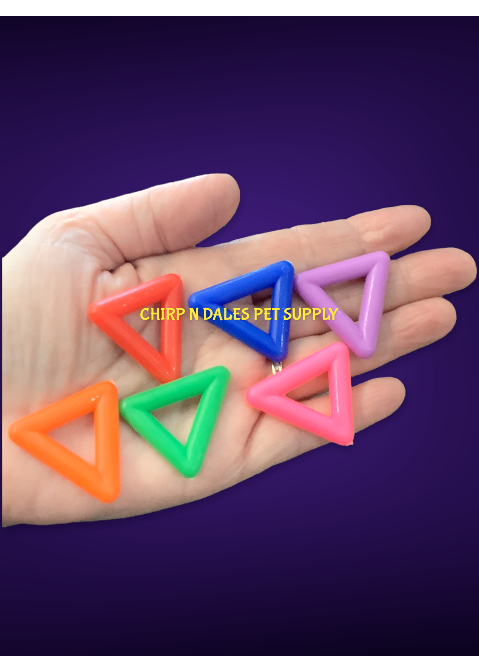 Chirp N Dales Plastic Triangles 1''