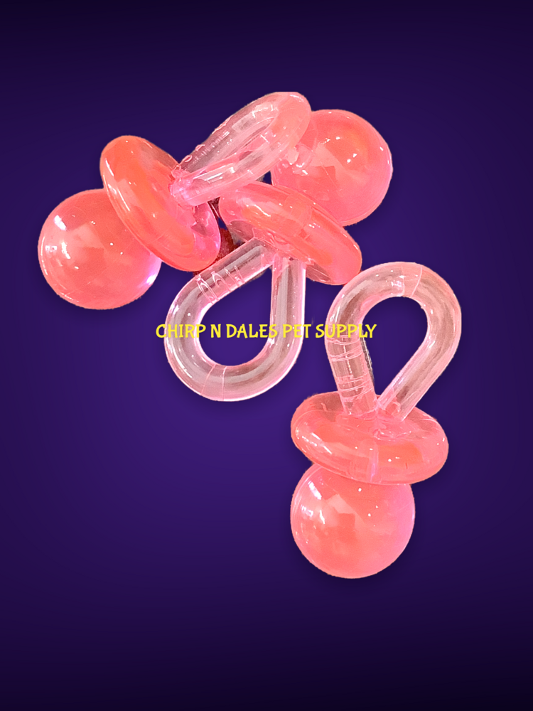 Chirp N Dales Plastic Pacifiers 2''