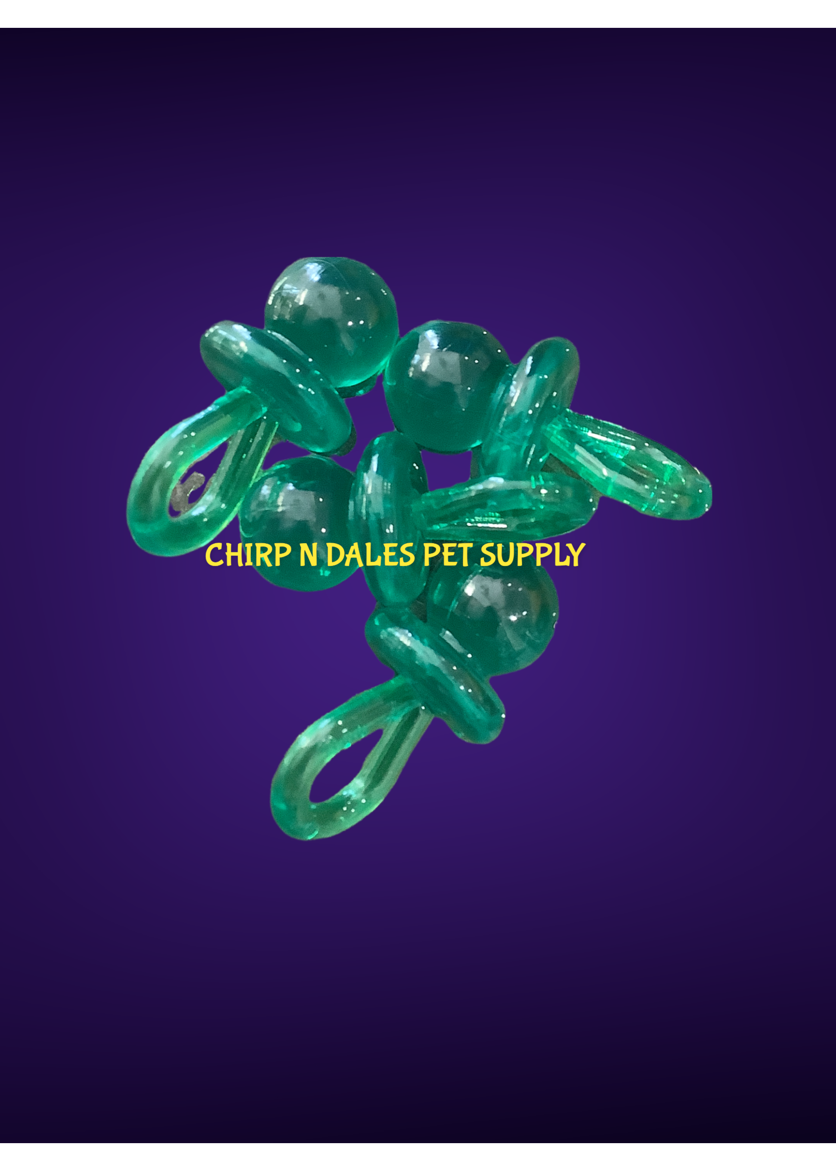 Chirp N Dales Plastic Pacifiers 2''