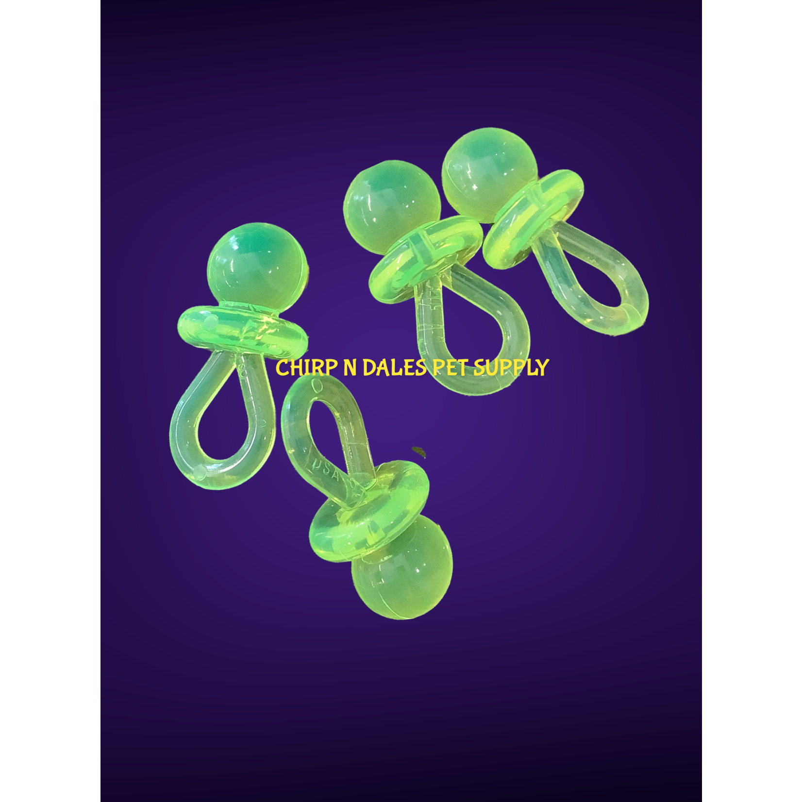 Chirp N Dales Plastic Pacifiers 2''