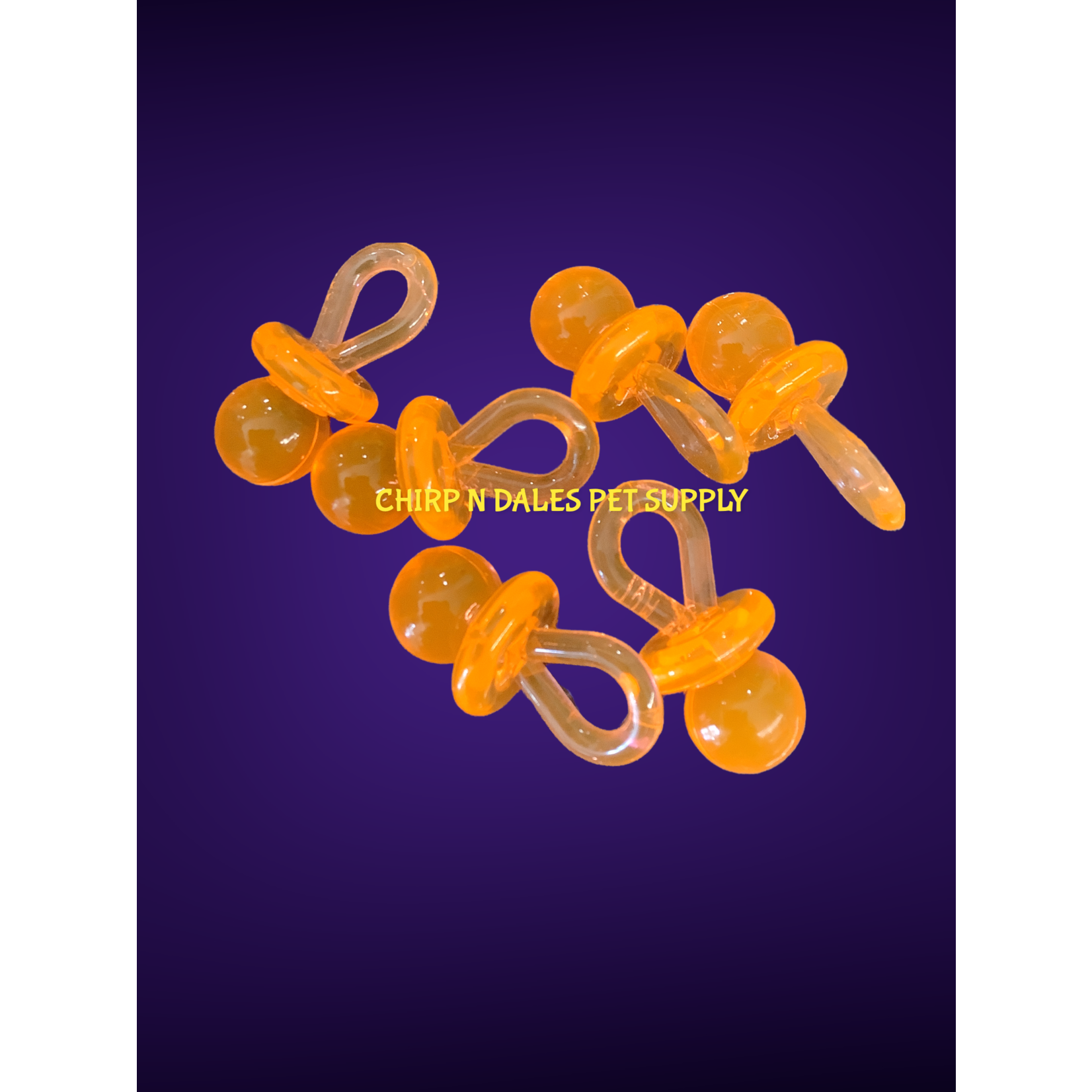 Chirp N Dales Plastic Pacifiers 2''