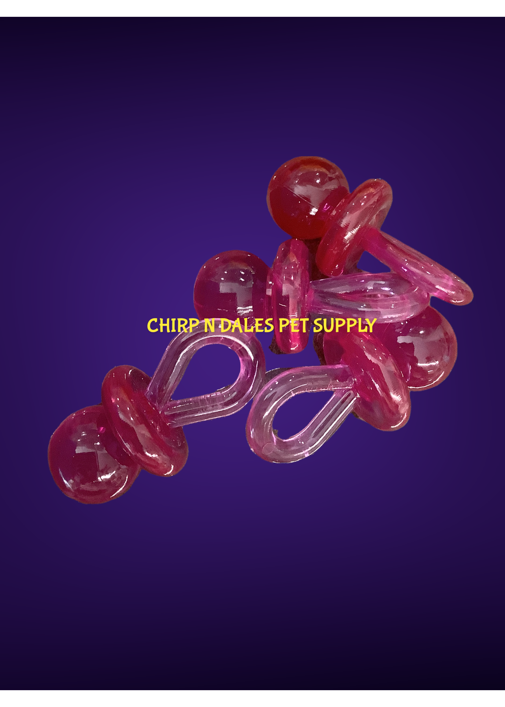 Chirp N Dales Plastic Pacifiers 2''