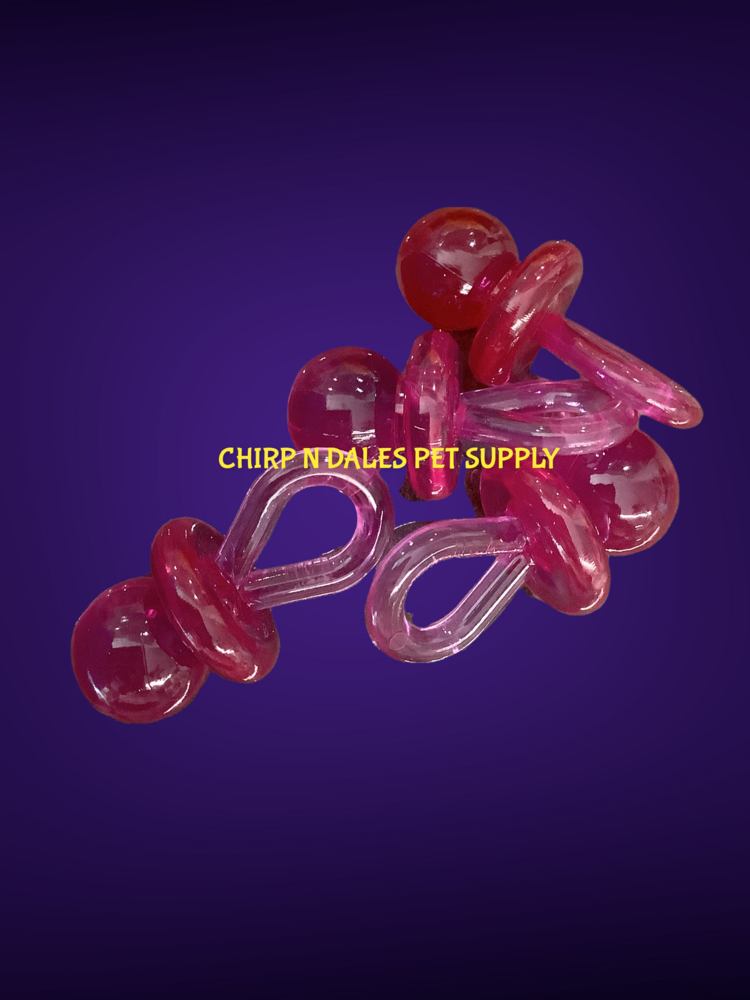 Chirp N Dales Plastic Pacifiers 2''