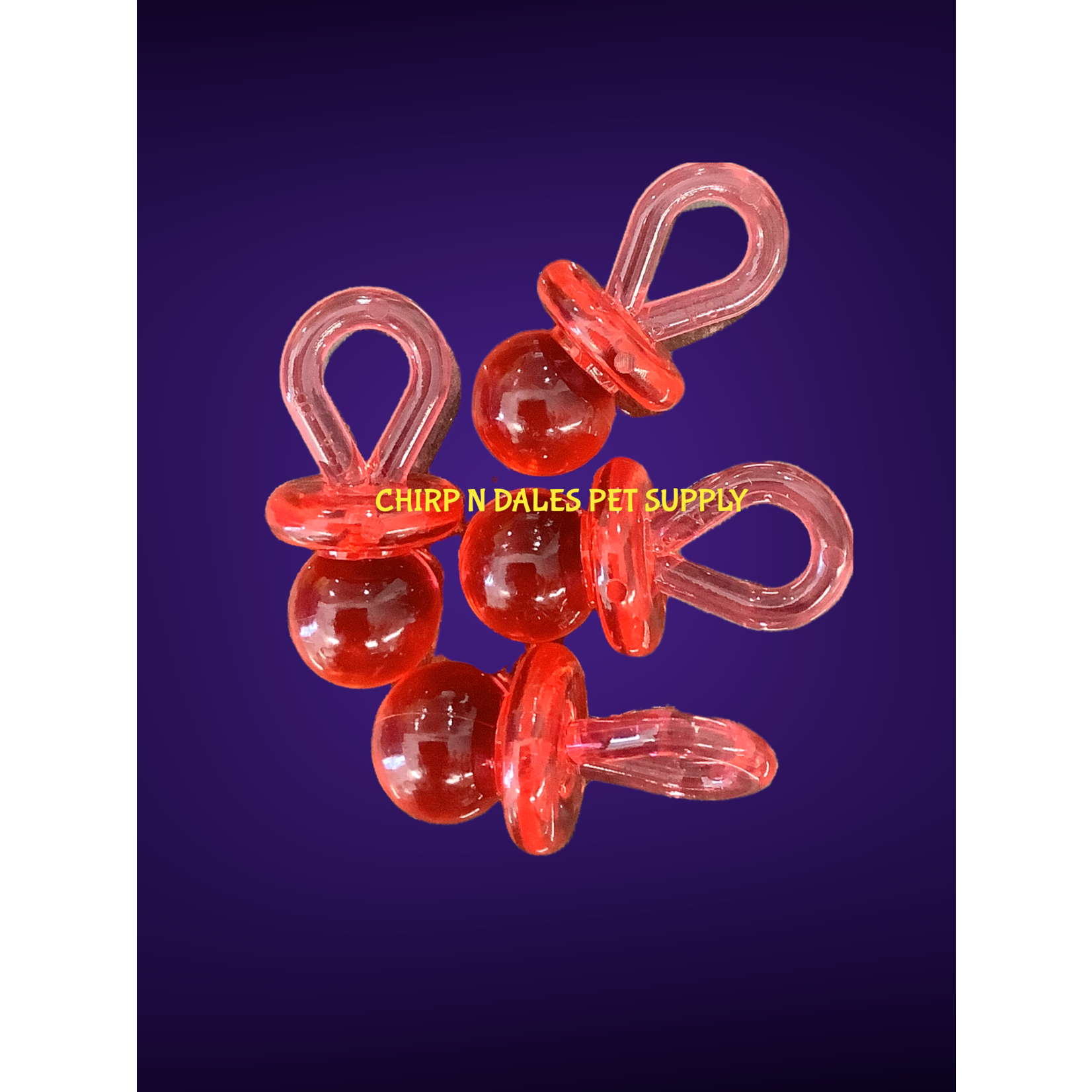 Chirp N Dales Plastic Pacifiers 2''