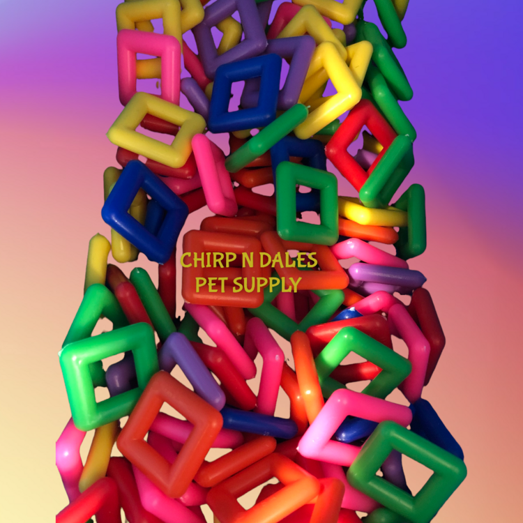 Bonkers Plastic Square Ring 1""