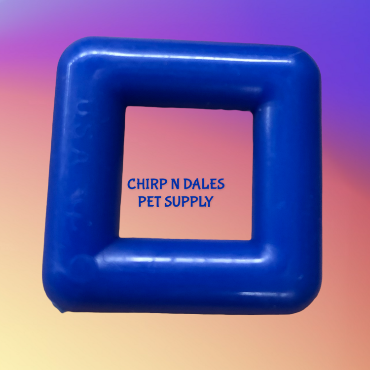 Bonkers Plastic Square Ring 1""