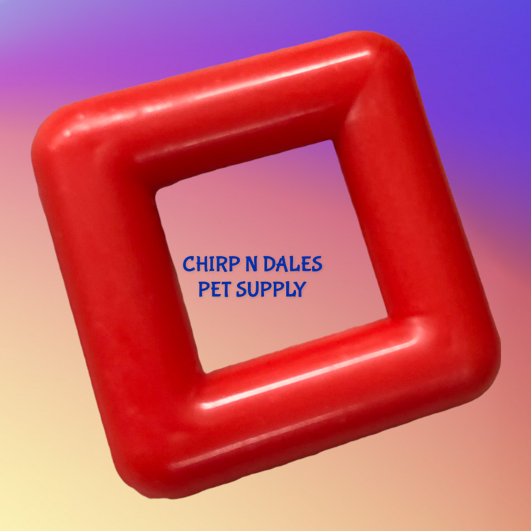 Bonkers Plastic Square Ring 1""