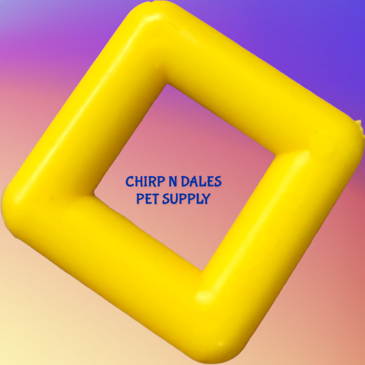 Bonkers Plastic Square Ring 1""