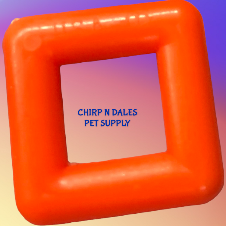 Bonkers Plastic Square Ring 1""