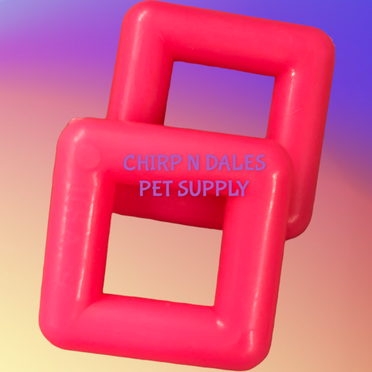 Bonkers Plastic Square Ring 1""