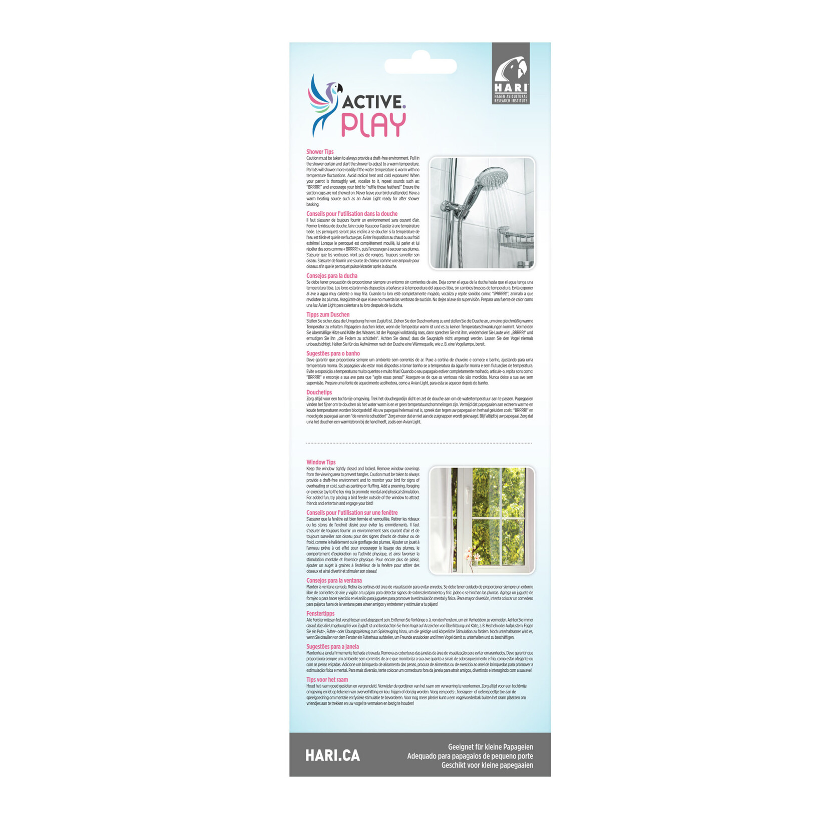 Hari HARI ACTIVE.PLAY Fold-Away Shower & Window Perch - Small