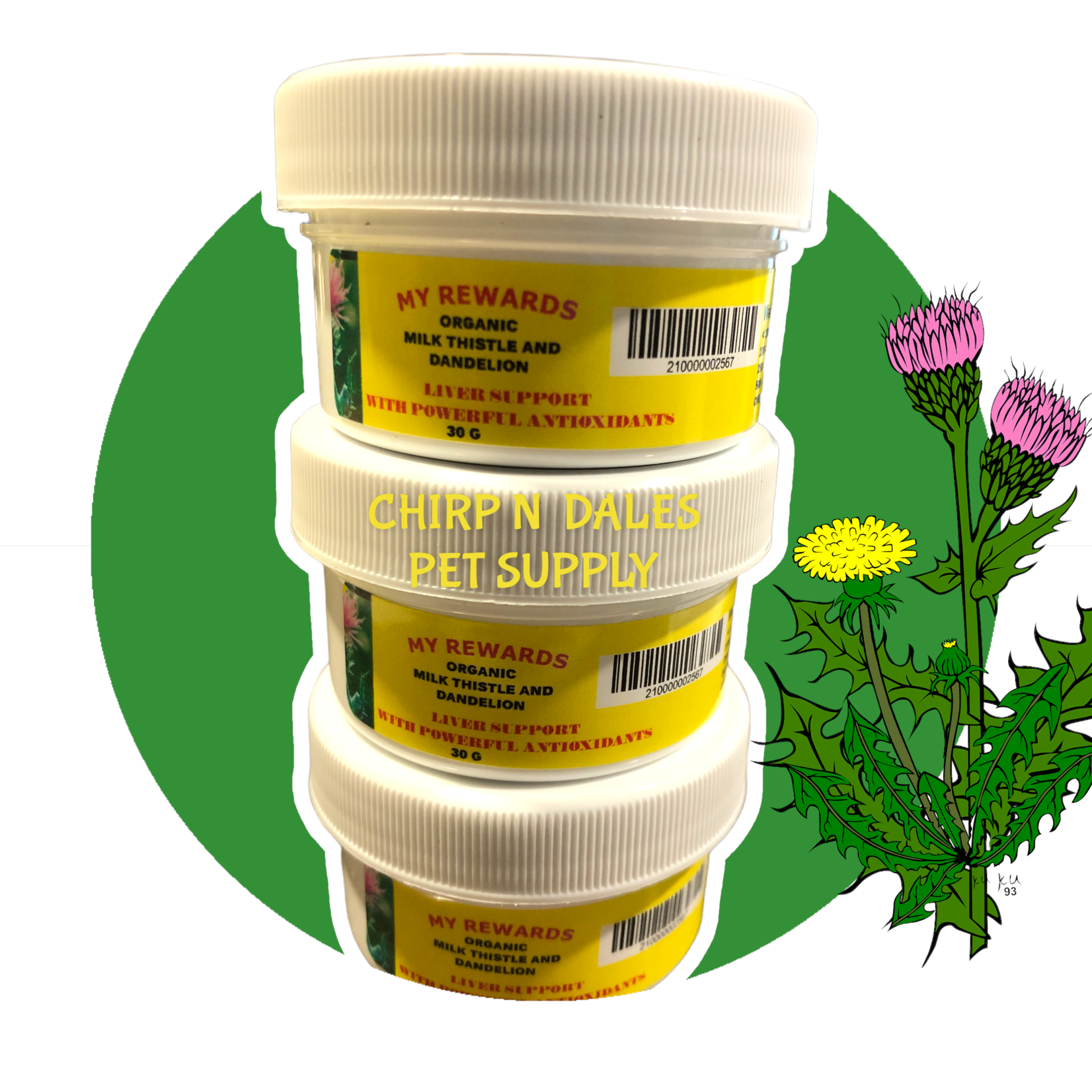 My Rewards MY REWARDS ORGANIC MILK THISTLE AND DANDELION 30 G