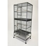 Glitter Pets GP Double Stacked Bird Cage (FL03) WHITE