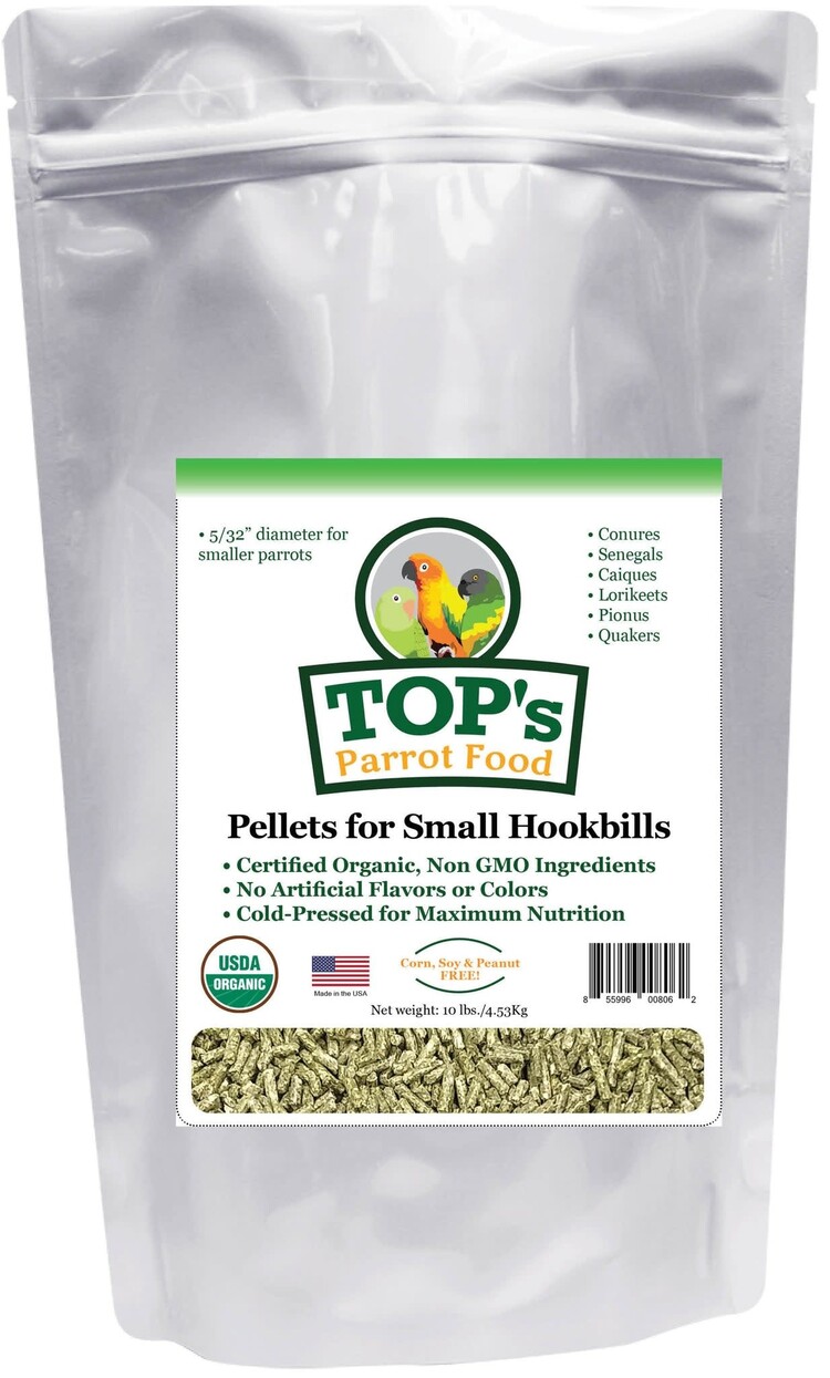 Totally Organics TOPS TOP's Small Parrot Pellets