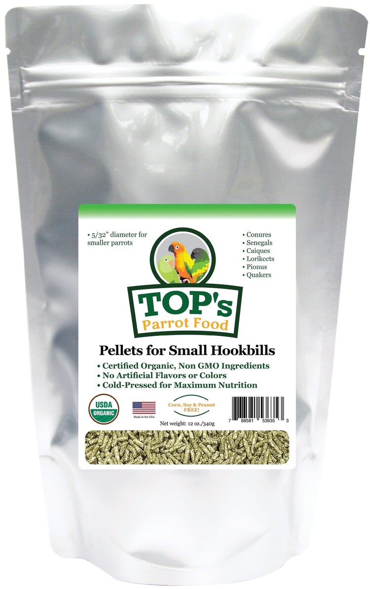 Totally Organics TOPS TOP's Small Parrot Pellets