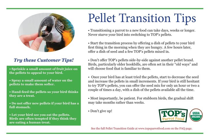 Totally Organics TOPS TOP's Small Parrot Pellets