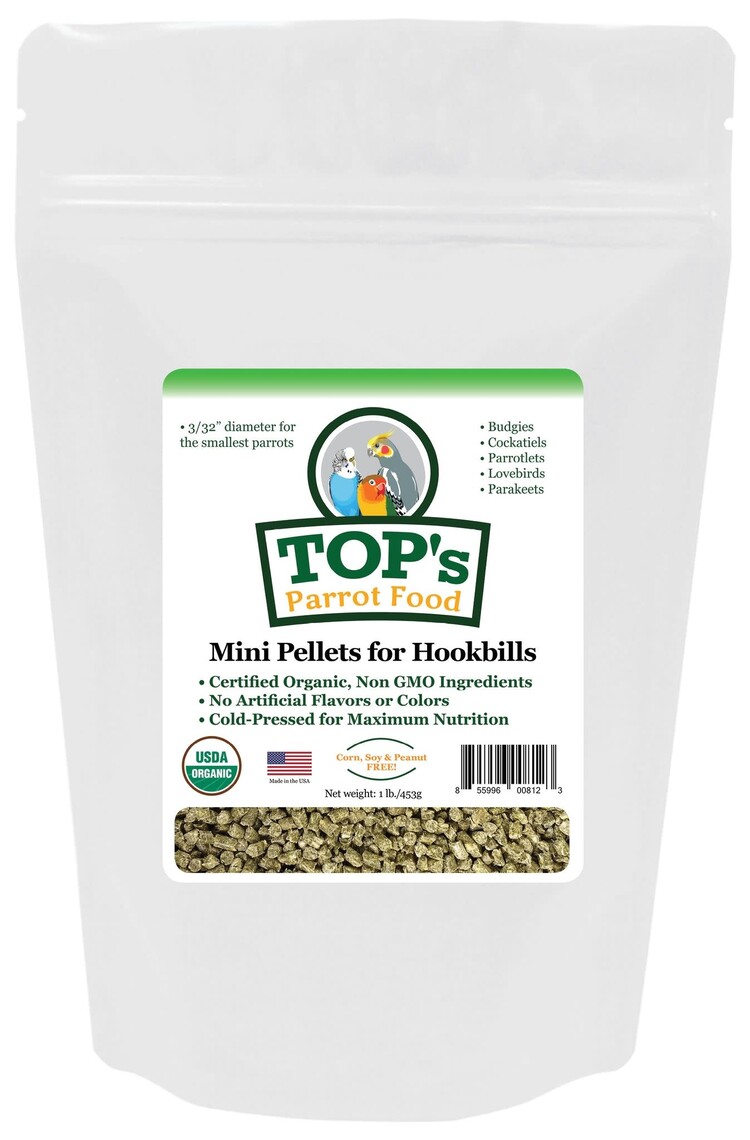 Totally Organics TOPS TOP's Mini Pellets for Hookbills