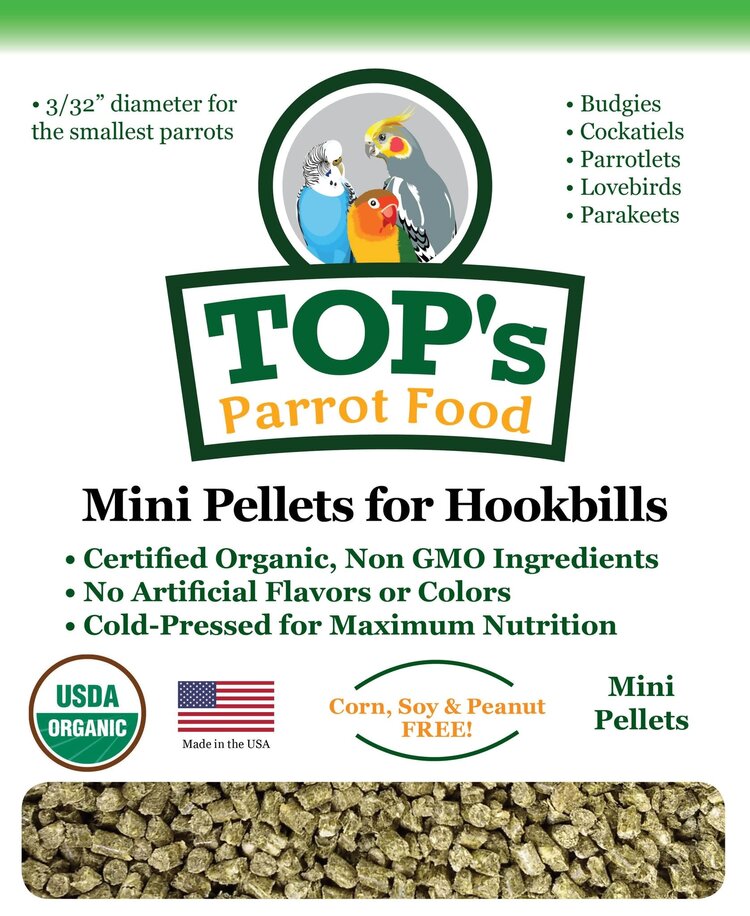 Totally Organics TOPS TOP's Mini Pellets for Hookbills