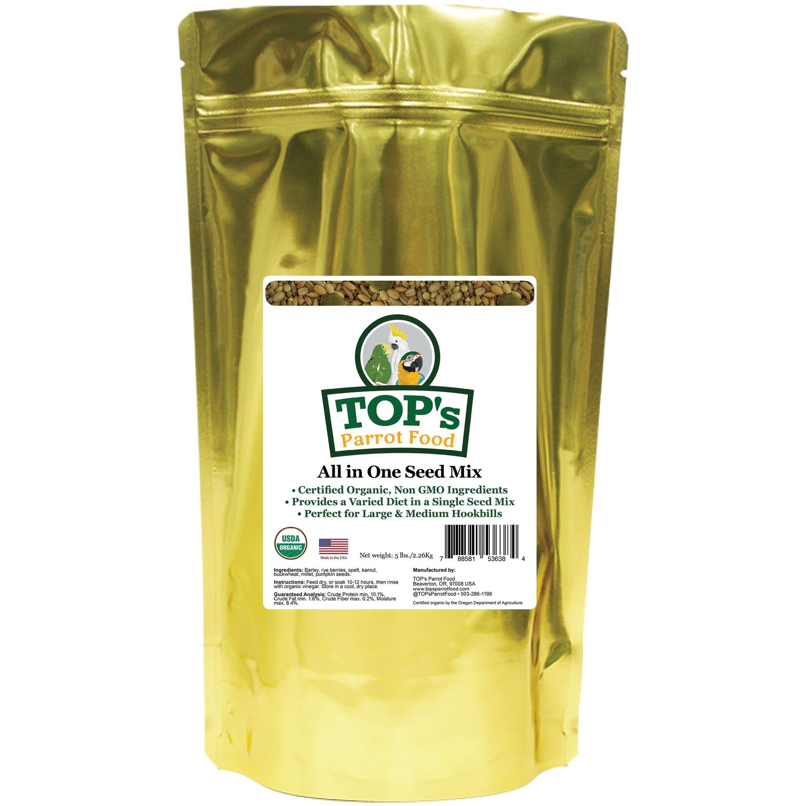 Totally Organics TOPS TOP's All-in-One Seed Mix
