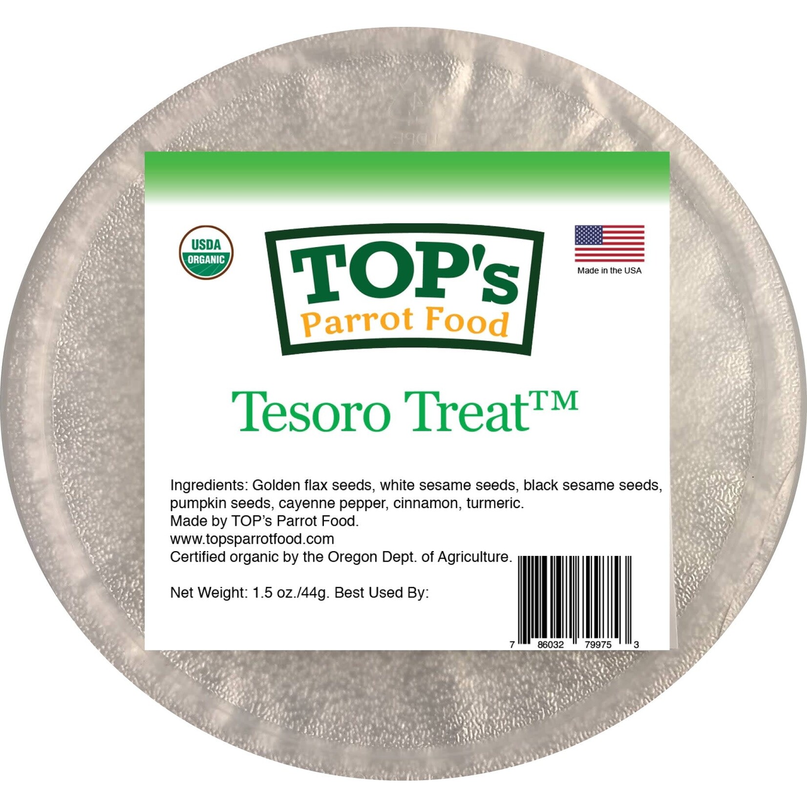 Totally Organics TOPS TOP'S Tesoro Treat