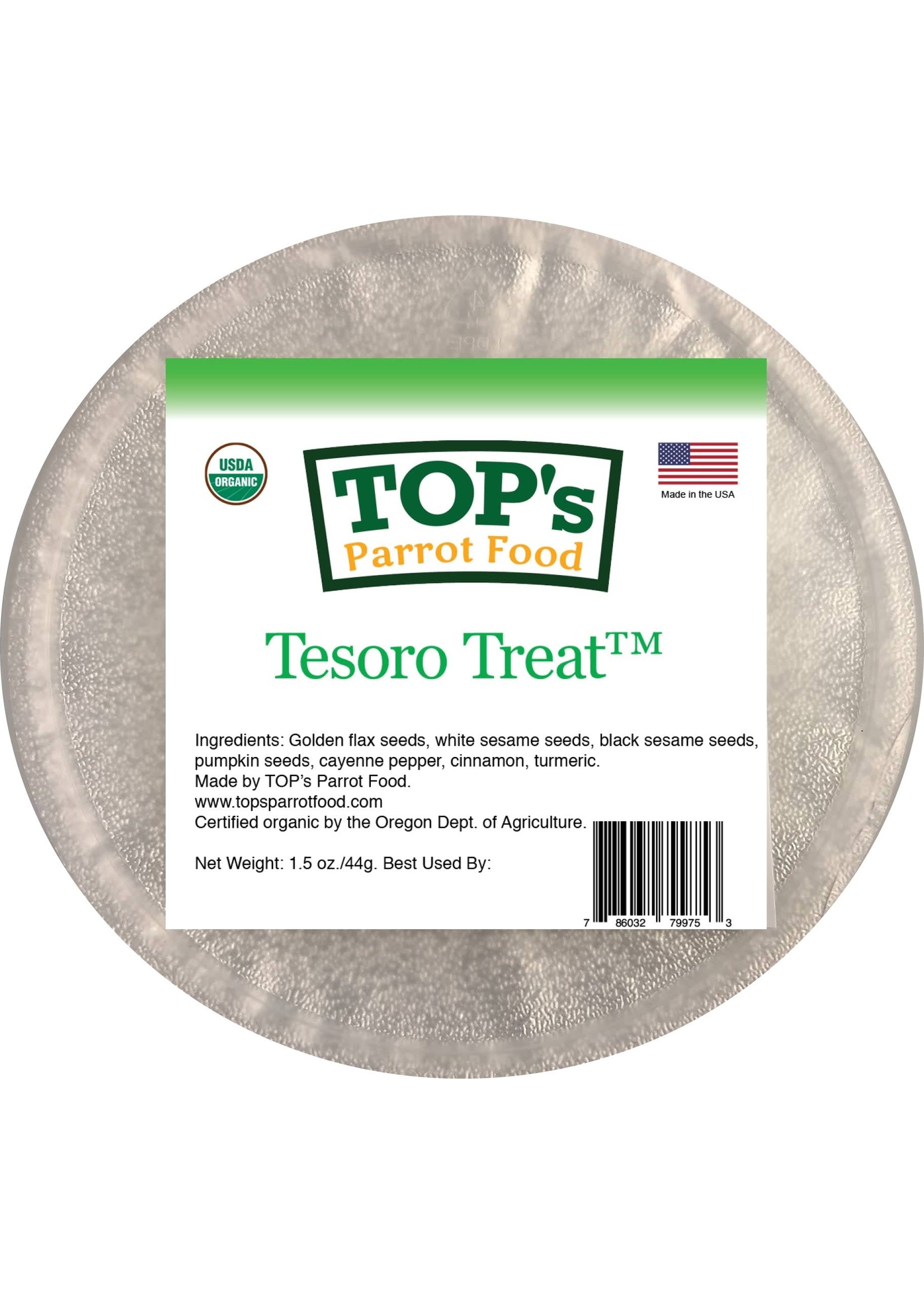 Totally Organics TOPS TOP'S Tesoro Treat
