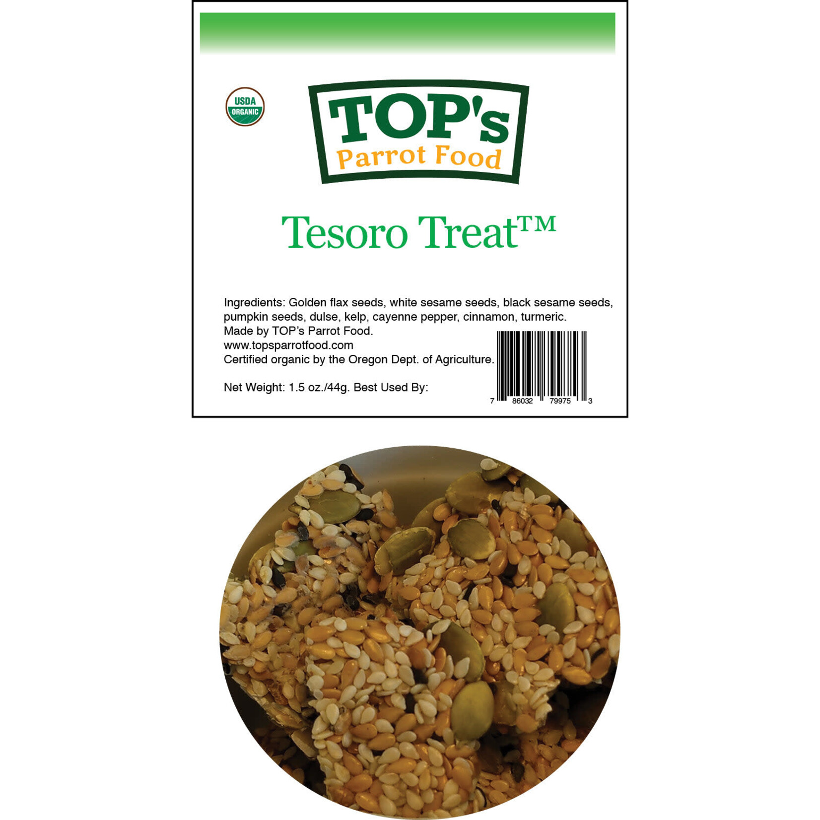 Totally Organics TOPS TOP'S Tesoro Treat