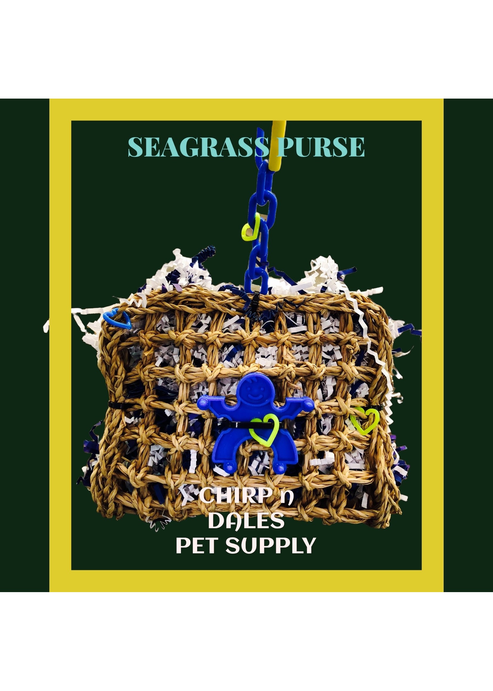 Happy Feathers Happy Feathers Seagrass Shredder Purse