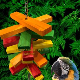 Bonkers Bonkers Colored Wooden Blocks Spiral - 17.5" x 8" x 8