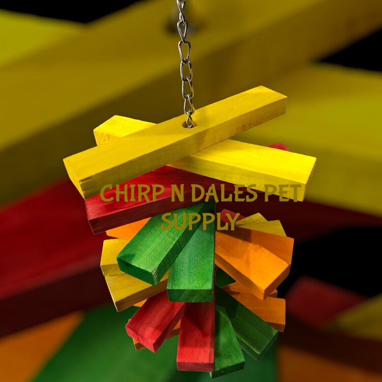 Bonkers Bonkers Colored Wooden Blocks Spiral - 17.5" x 8" x 8