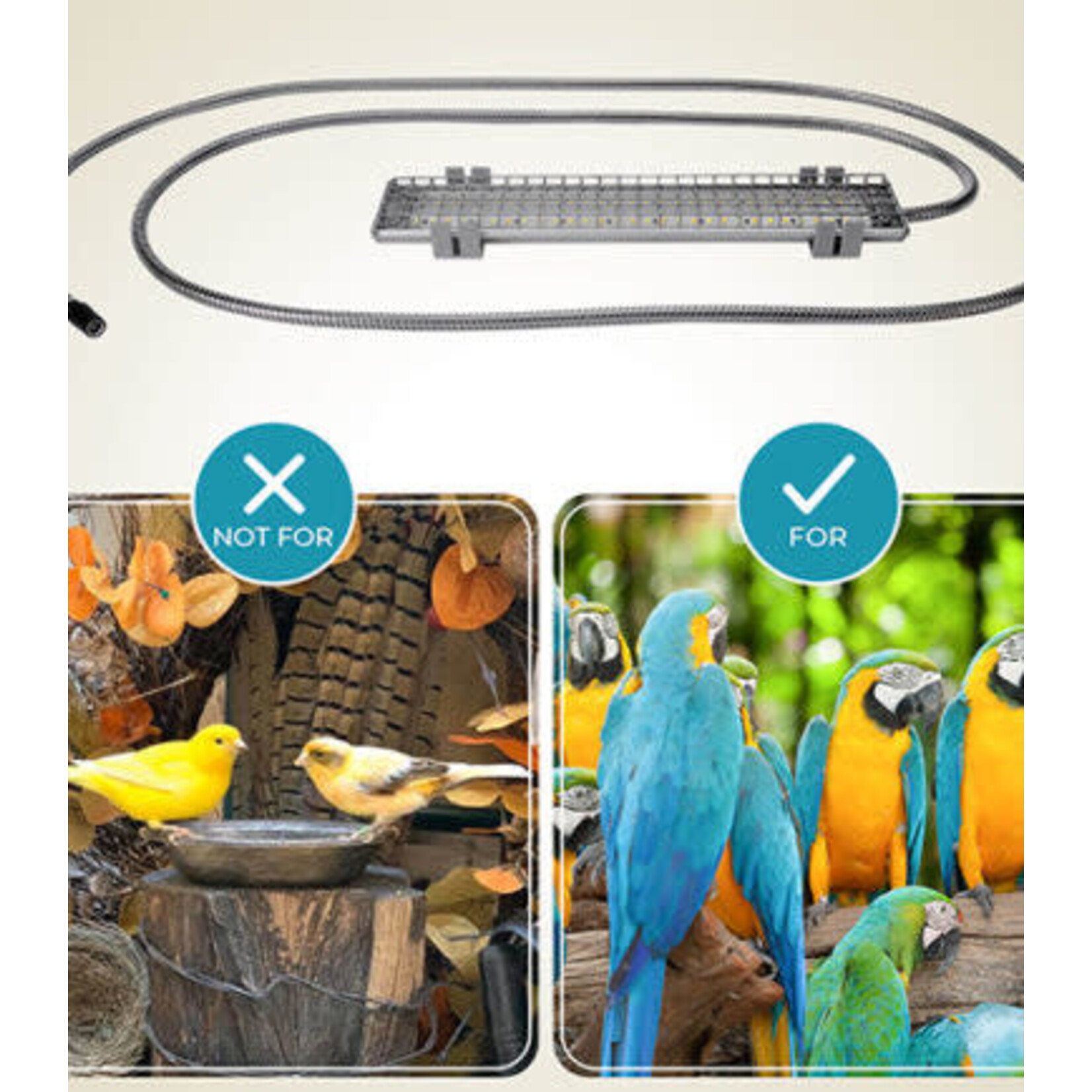 M&M Cage Company LED LIGHTING SYSTEM FOR HOOKBILLS -10” 18” 24”