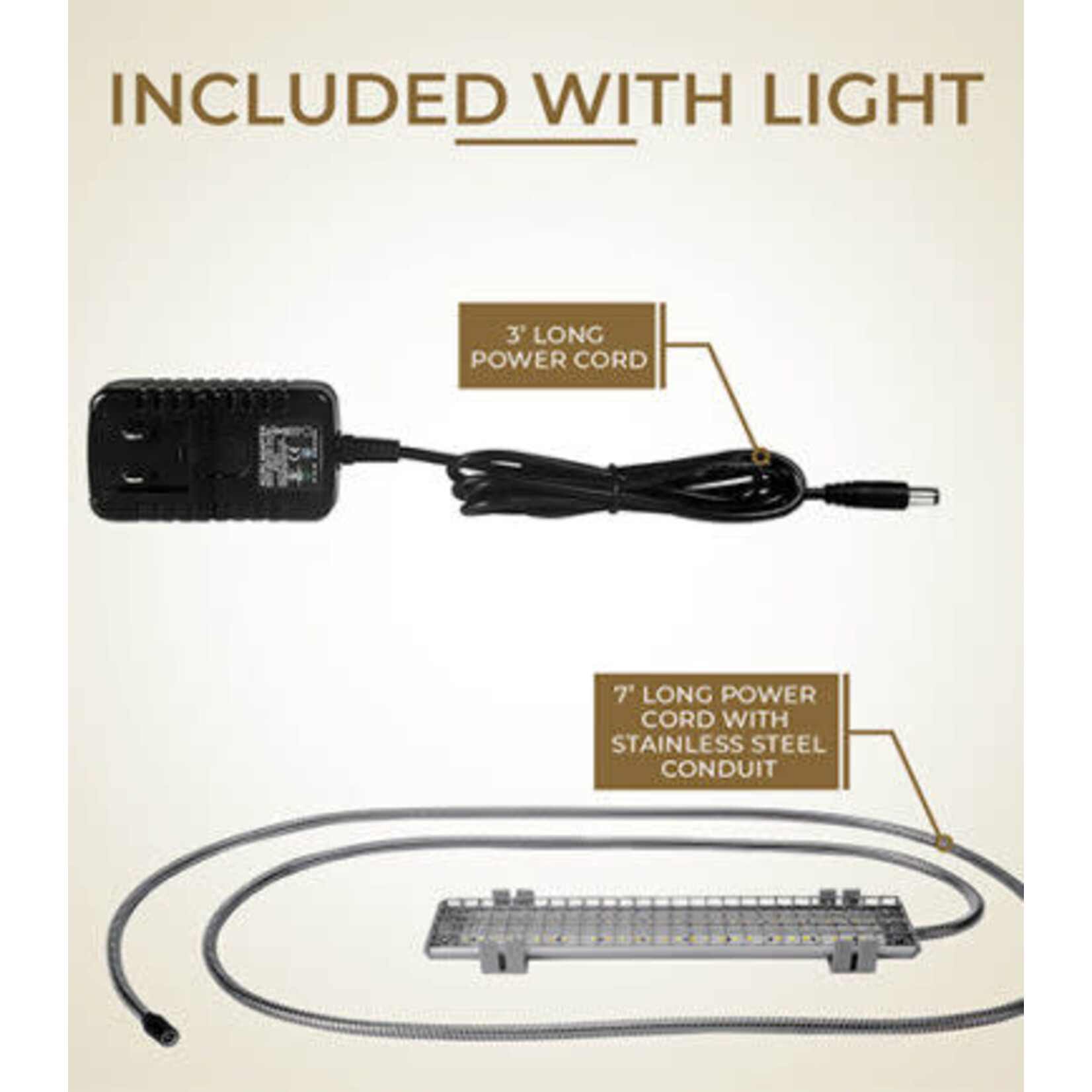 M&M Cage Company LED LIGHTING SYSTEM FOR HOOKBILLS -10” 18” 24”