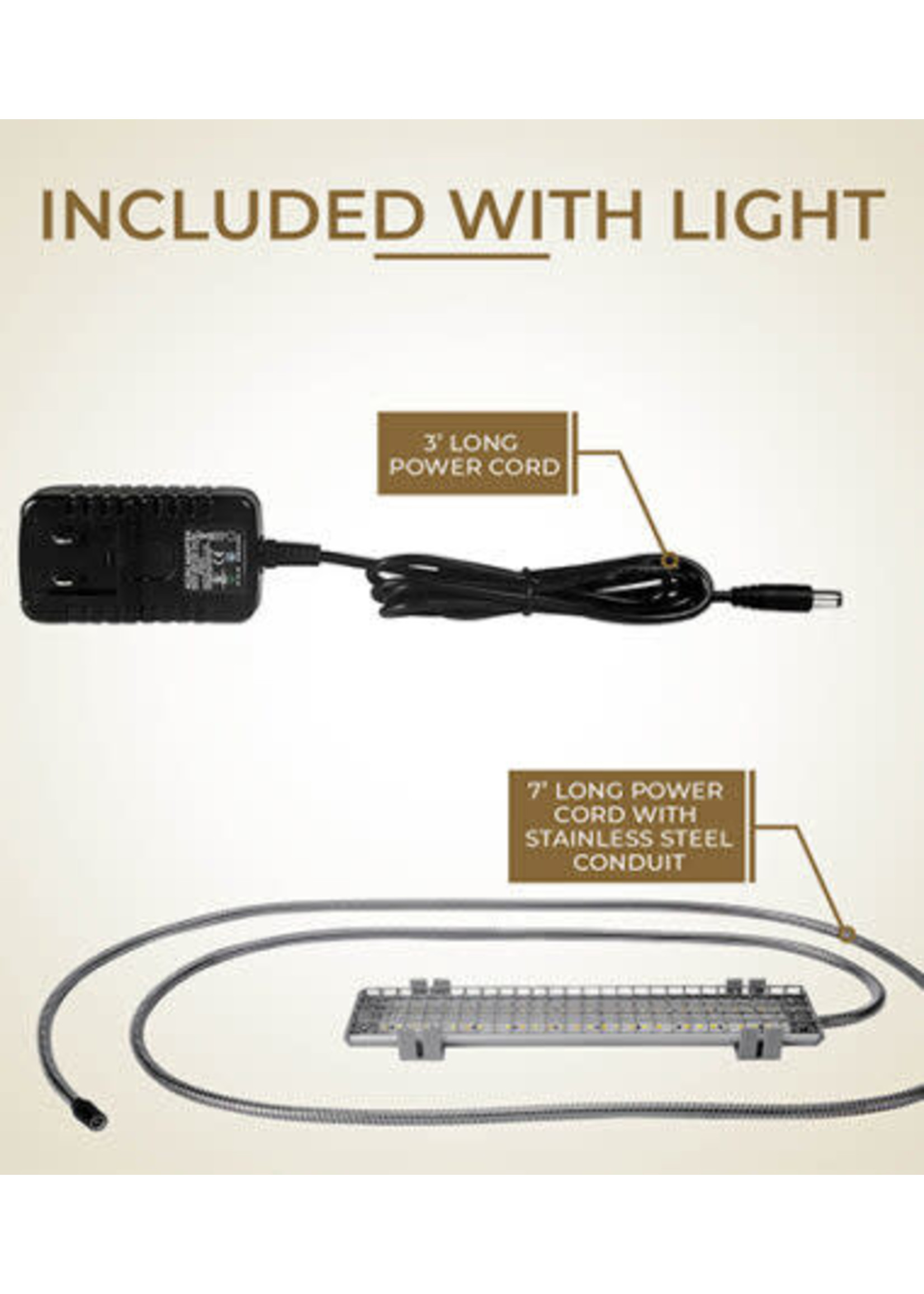 M&M Cage Company LED LIGHTING SYSTEM FOR HOOKBILLS -10” 18” 24”