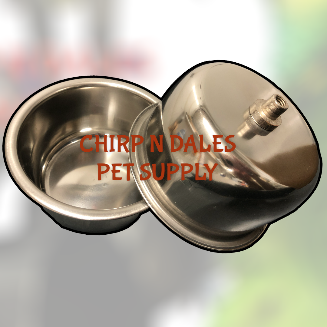 Kings Cages SS 10oz Cup for B73 Stand Chirp N Dales Pet Supply