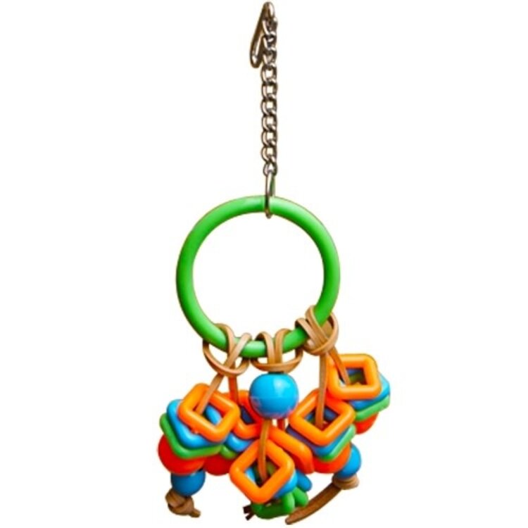 Kings Cages KINGS PLASTIC RING WITH LEATHER