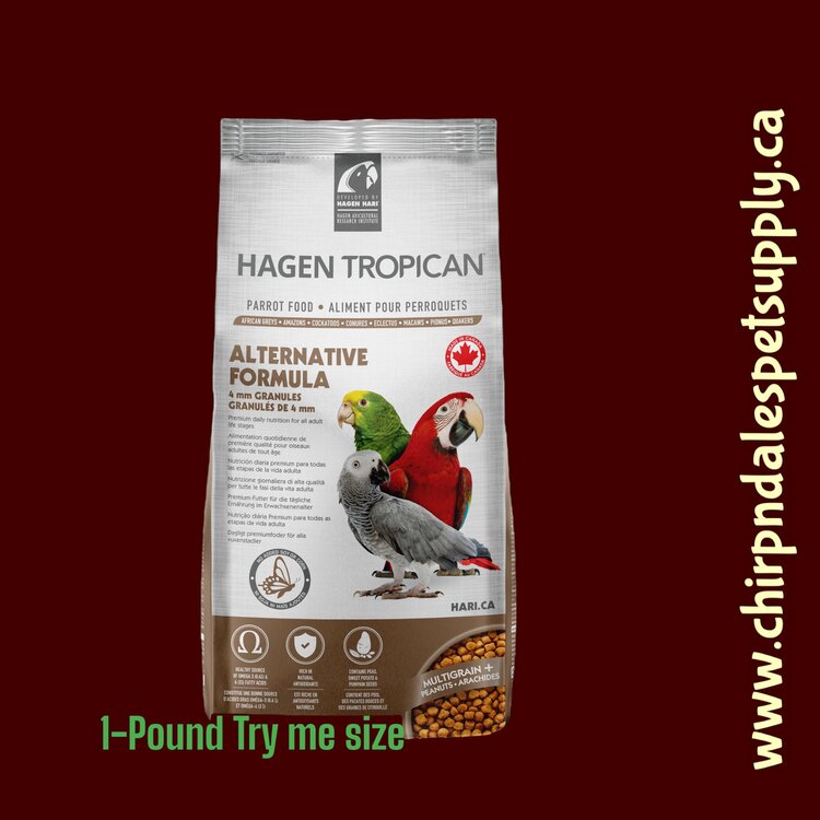 Hagen Hagen Tropican Alternative Formula for Parrots - 1 Lb Try Me Sample Size (553)