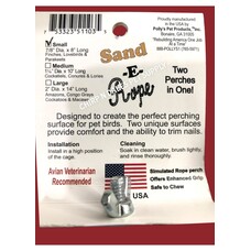 Polly's  Pet Products Polly Sand -E- Rope Perch Large