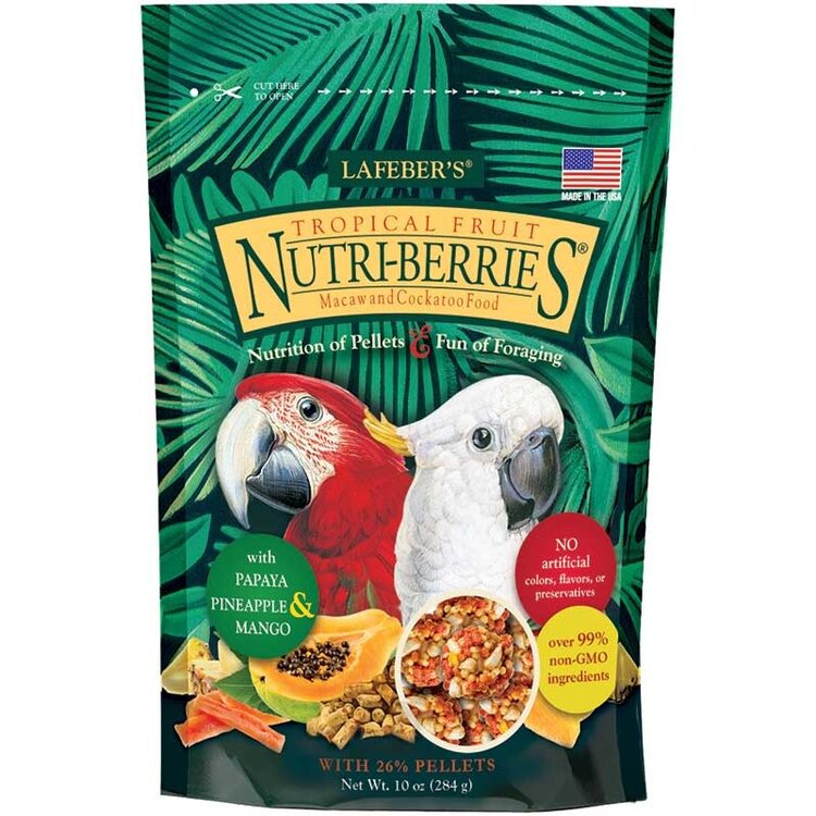 Lafeber's Lafeber Nutri-Berries Tropical Fruit Macaw & Cockatoo (10oz)